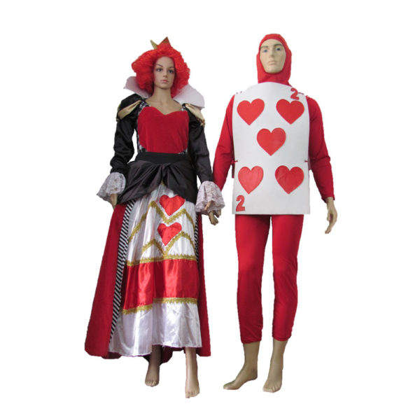 Reina de corazones y carta