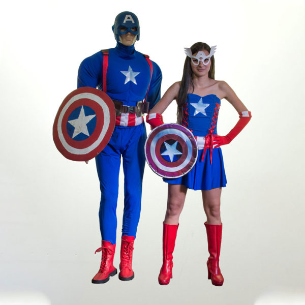 Capitán américa - hombre y mujer