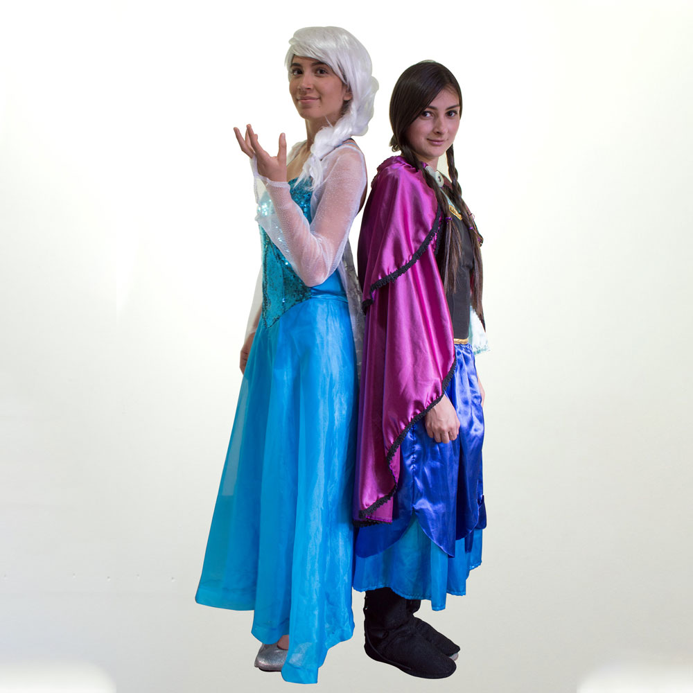 cemento Monarquía Matrona Ana y Elsa, Frozen – Abrakdabra Disfraces
