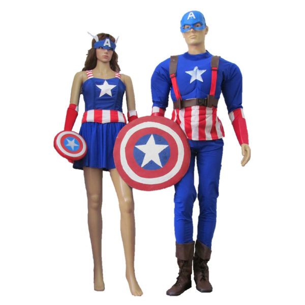 Capitán américa - hombre y mujer