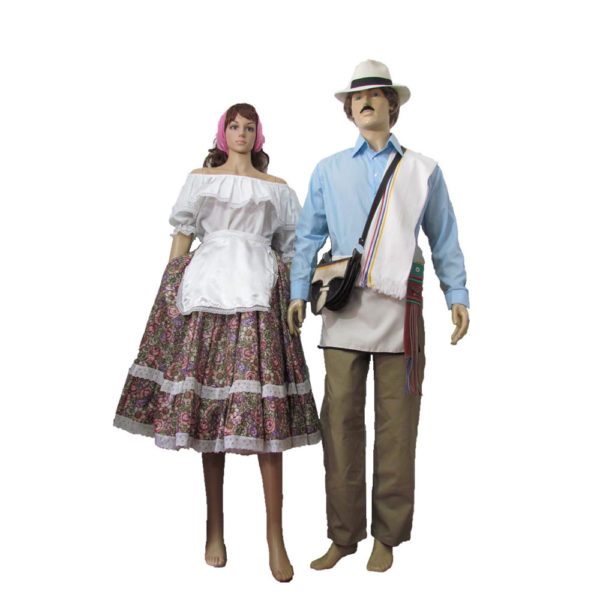 Tipico hombre y mujer