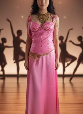 Bailarina Arabe Rosa con Accesorios